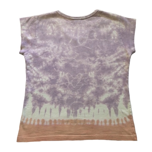 purple and pink heart tie dye top - Picture 2 of 5